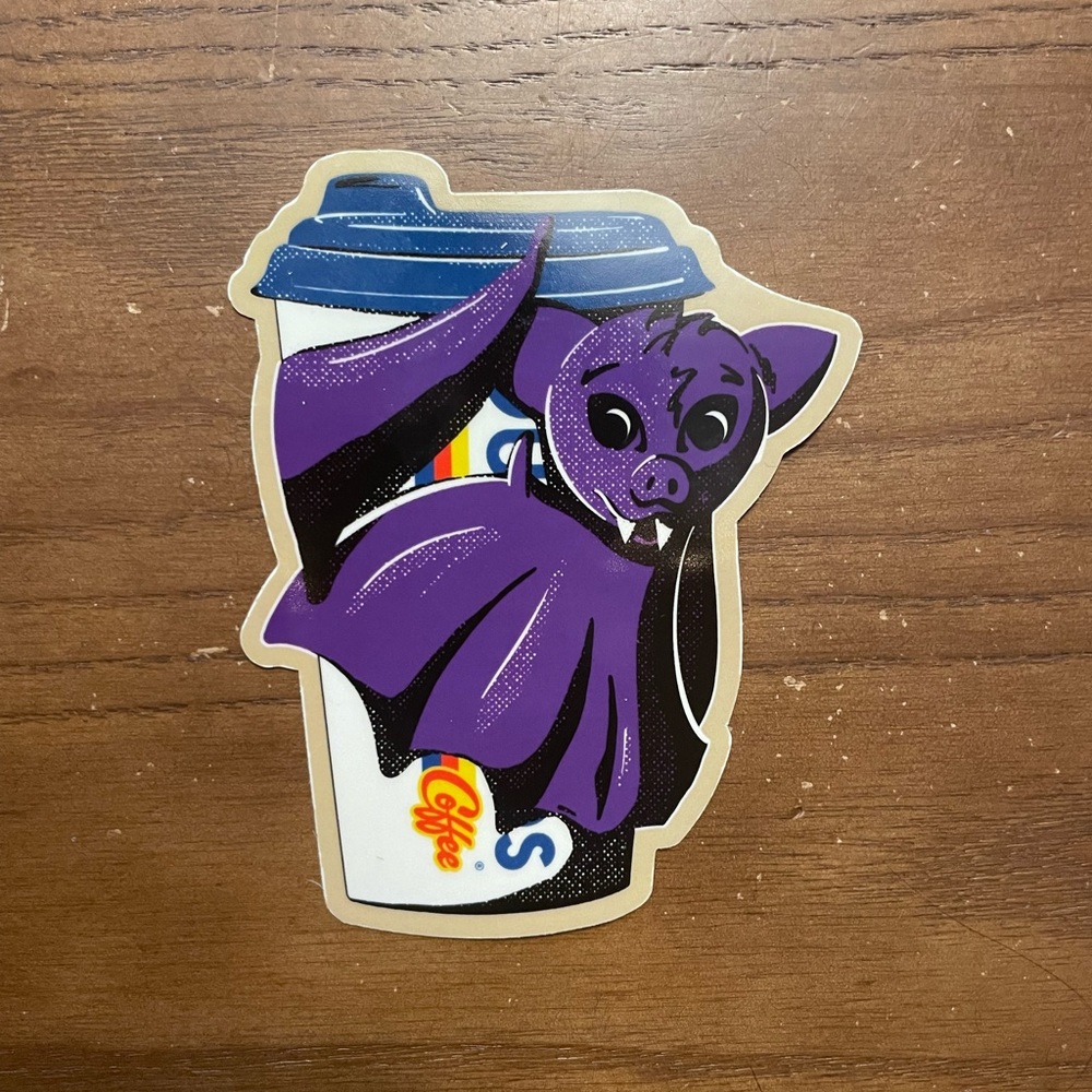 Dutch Bros Bat Sticker